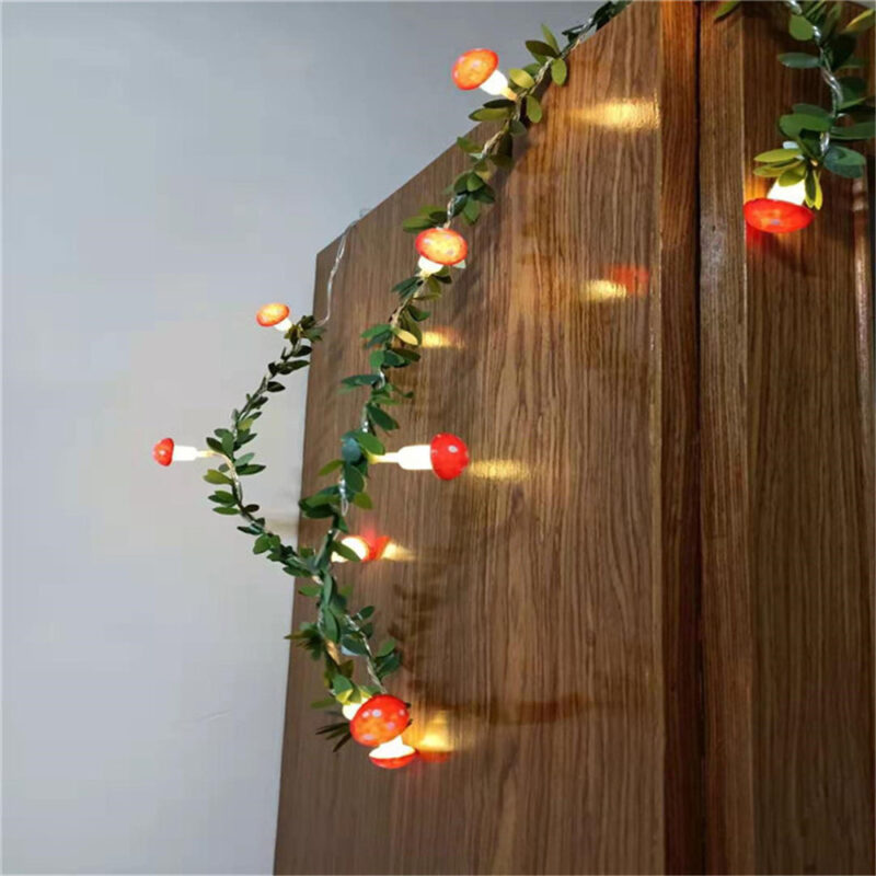 Guirlande lumineuse champignon pour chambre d'enfant. Bonne qualité et à la mode
