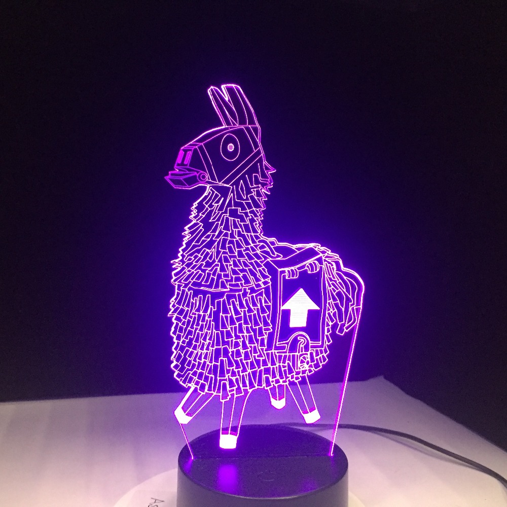 Lama veilleuse tactile LED en acrylique. Bonne qualité et à la mode