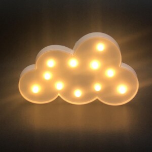 Lampe Led forme nuage. Bonne qualité, très original, et à la mode