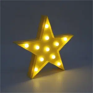 Applique murale étoile avec ampoule à LED. Bonne qualité et très original