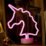 Lampe Led rose forme licorne. Bonne qualité, original et à la mode .