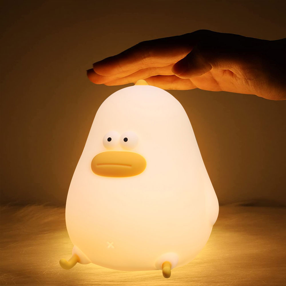 Lampe poussin ludique en silicone avec capteur tactile. Bonne qualité et à la mode