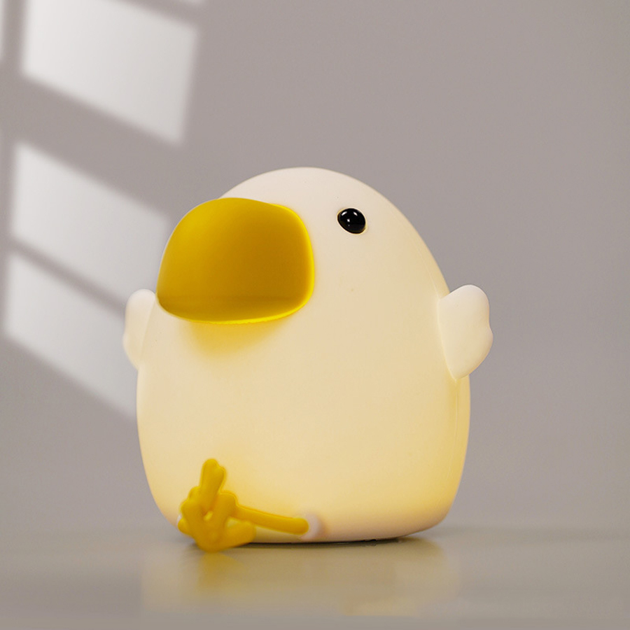 Lampe veilleuse poussin LED en silicone. Bonne qualité et à la mode
