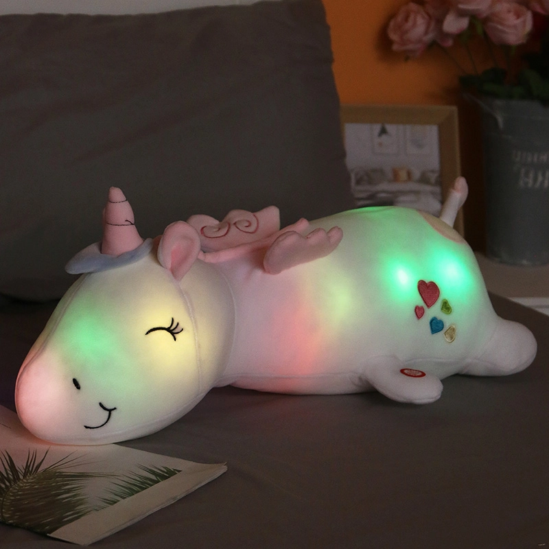 Peluche veilleuse licorne à lumière LED • Veilleuse