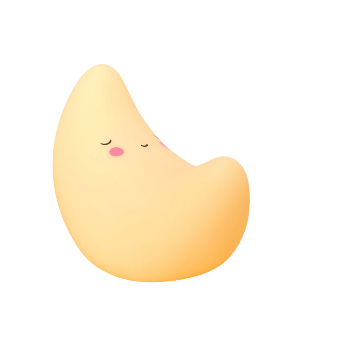 Veilleuse de chevet pour bébé à led en forme de lune. Bonne qualité, très original, à la mode