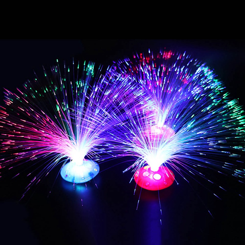 Veilleuse de nuit fibre optique couleur arc-en-ciel. Bonne qualité et à la mode
