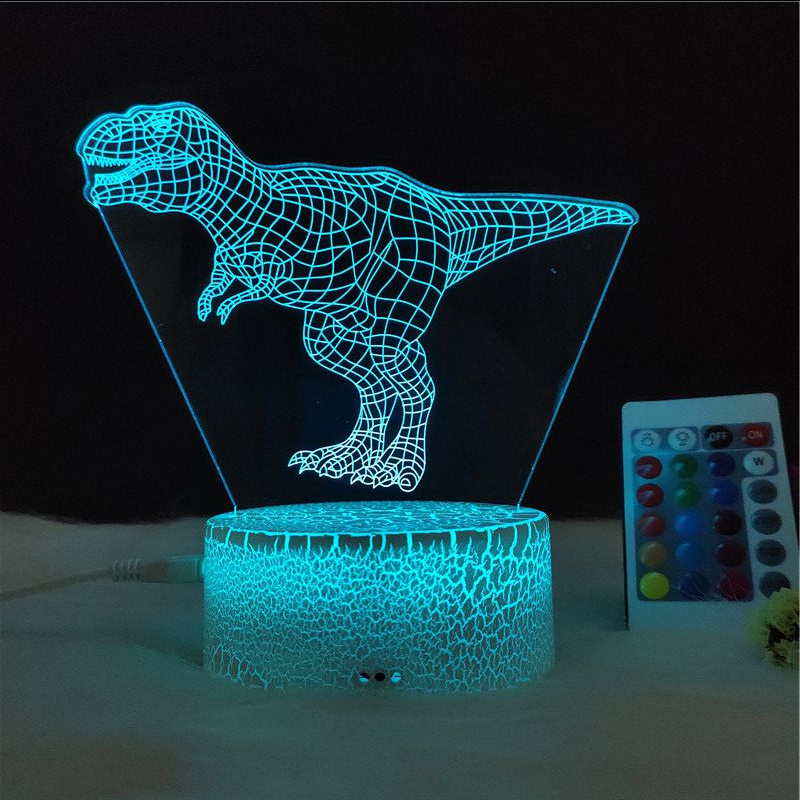 Veilleuse en forme de dinosaure 3D pour enfants. Bonne qualité, et à la mode