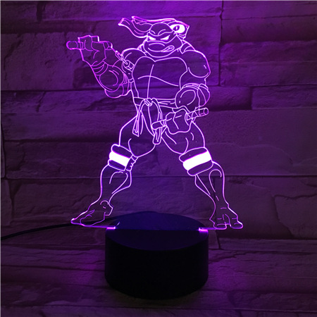 Veilleuse LED tortue ninja. Bonne qualité et à la mode dans une maison