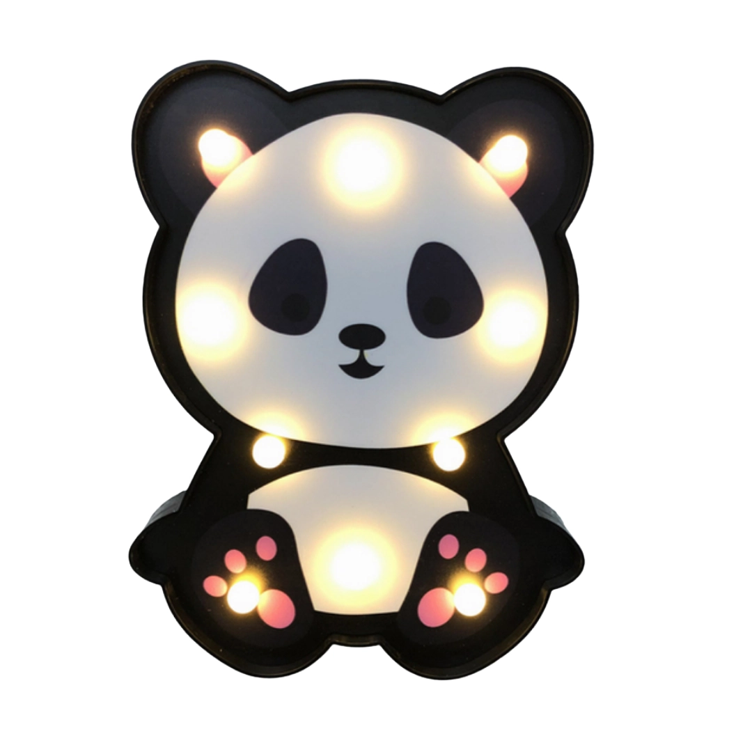Veilleuse petit panda déco murale pour enfant. Bonne qualité et à la mode
