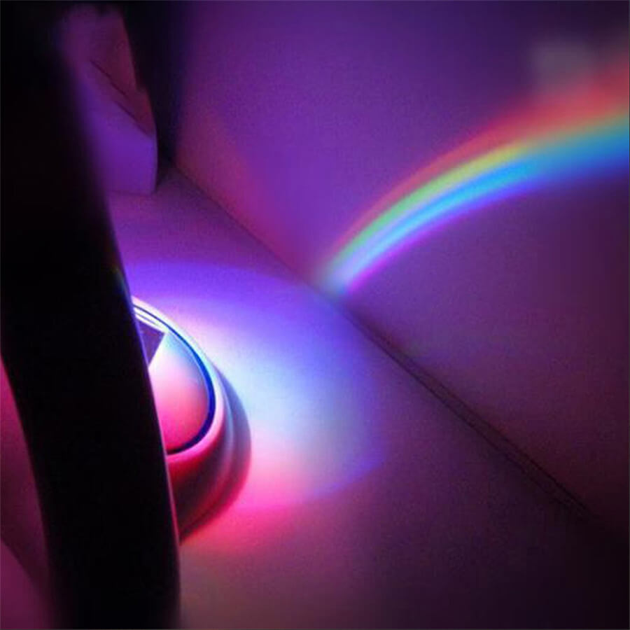 Veilleuse projecteur arc en ciel. Bonne qualité et à la mode