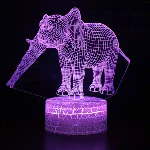 Lampe LED Eléphant. Bonne qualité et à la mode