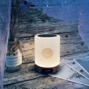 Veilleuse coranique tactile et rechargeable avec Bluetooth. Bonne qualité, à la mode