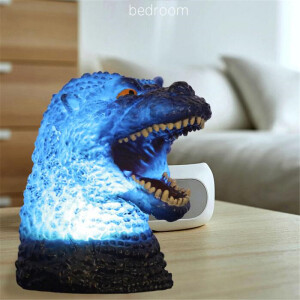 Veilleuse Godzilla aux couleurs changeantes. Bonne qualité et à la mode dans une maison