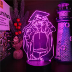 Veilleuse Lampe Naruto Kakashi Hokage. Bonne qualité et à la mode sur une table dans une maison