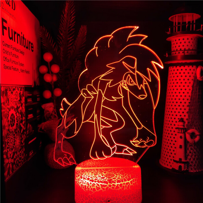 Veilleuse LED Pokemon Lougaroc veilleuse led pokemon lougaroc