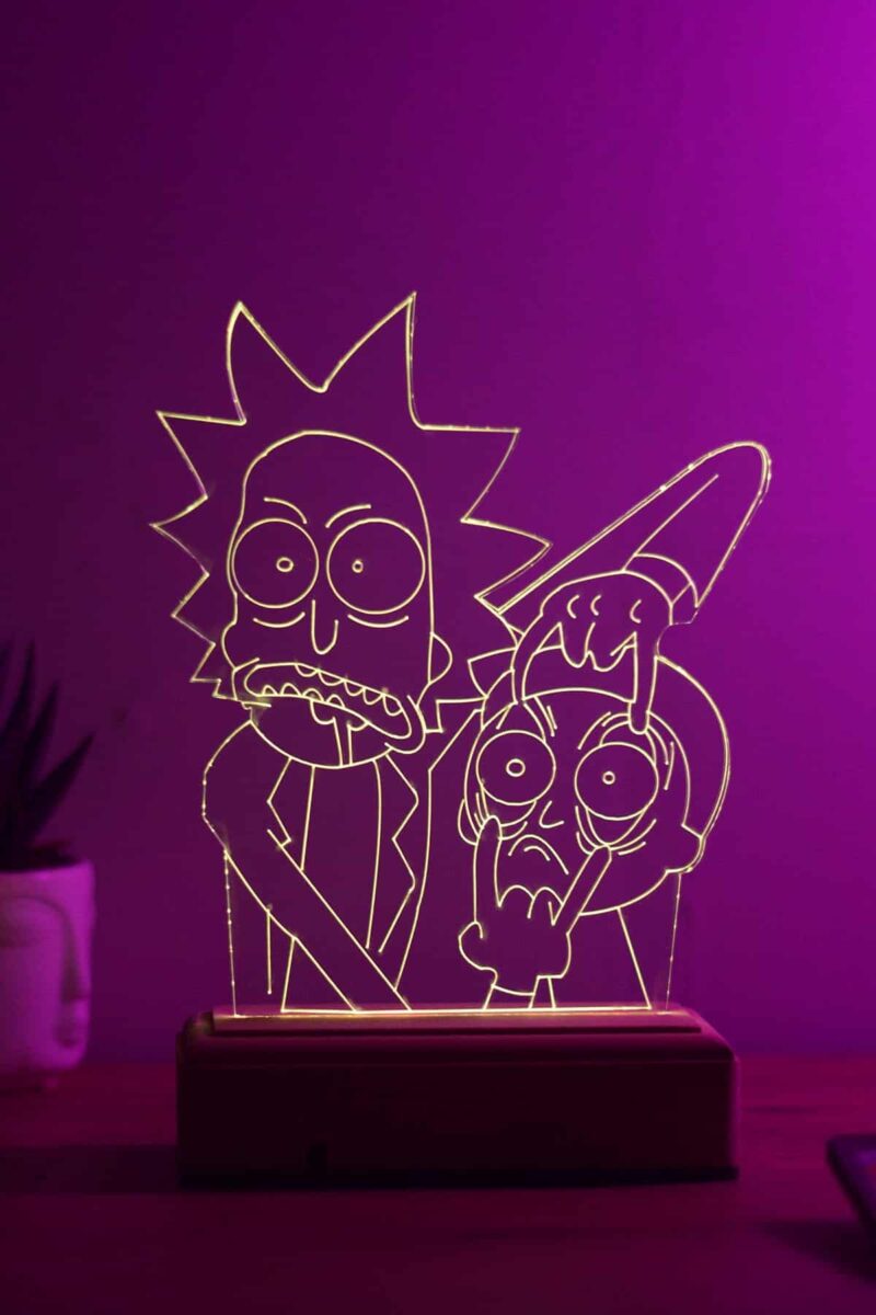 Veilleuse LED Rick et Morty. Bonne qualité et à la mode