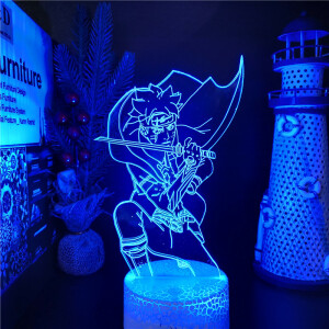 Veilleuse Naruto Boruto Nukenin. Bonne qualité et à la mode sur une table dans une maison