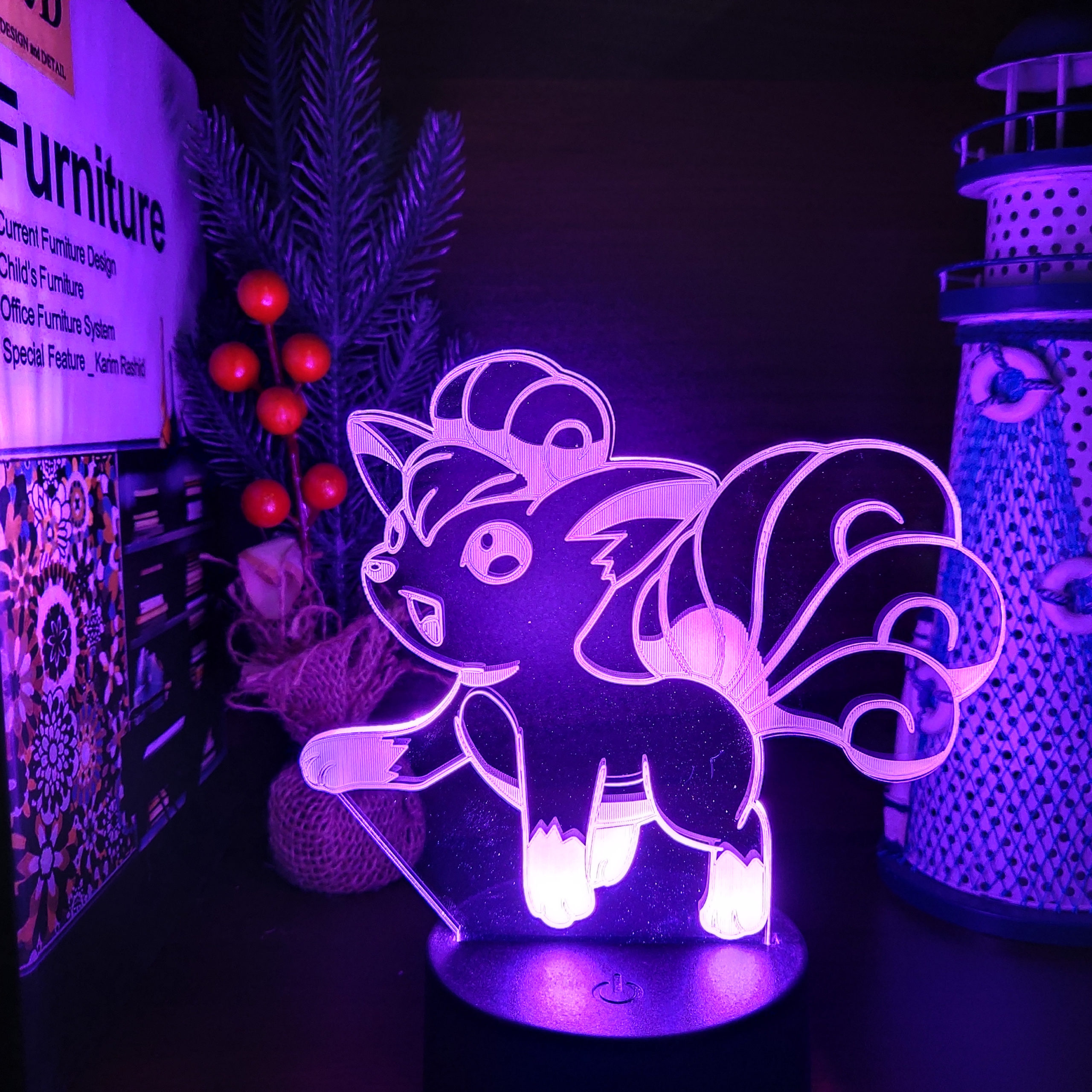 Veilleuse Pokemon Goupix. Bonne qualité et à la mode dans une maison,