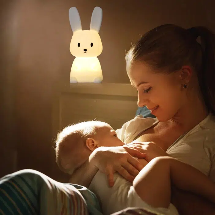 Veilleuse lapin pour bébé tactile et rechargeable img 23
