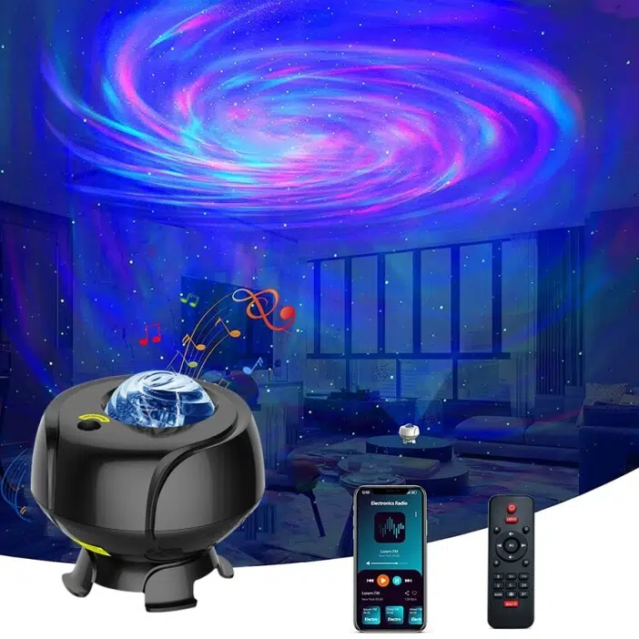 Veilleuse musicale à projection galaxie Bluetooth veilleuse musicale a projection galaxie bluetooth