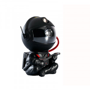 Veilleuse astronaute projecteur LED de ciel étoilé noir