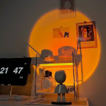 Veilleuse projection coucher de soleil robot LED