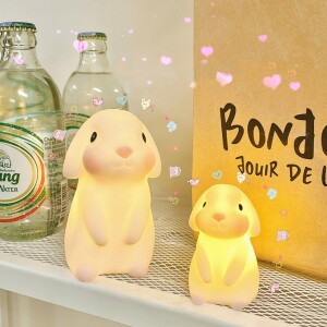 2 Minis veilleuses lapin en Silicone