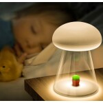 Veilleuse musicale en forme de champignon avec interrupteur tactile