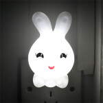 Veilleuse prise en forme de lapin à LED blanche