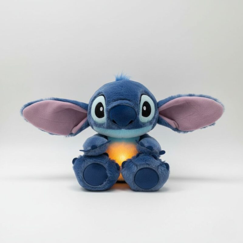 Veilleuse peluche Stitch respirante sur fond gris